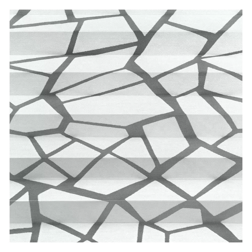Échantillon tissu pour store plissé sur mesure | 30692 blanc / transparent / Mira