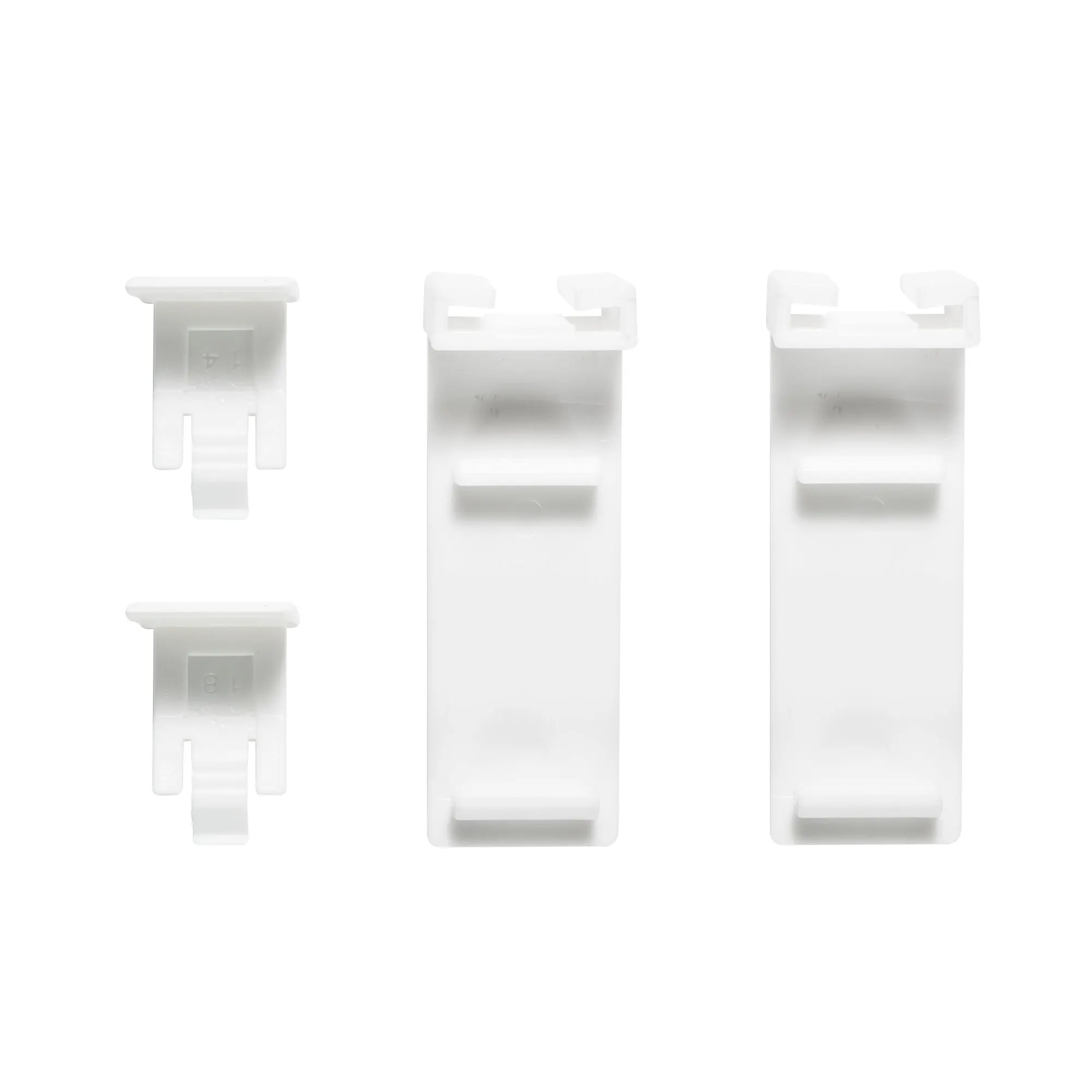 Set di supporti a morsetto per tende oscuranti e termiche, adatti per ante di finestra da 5 a 15 mm