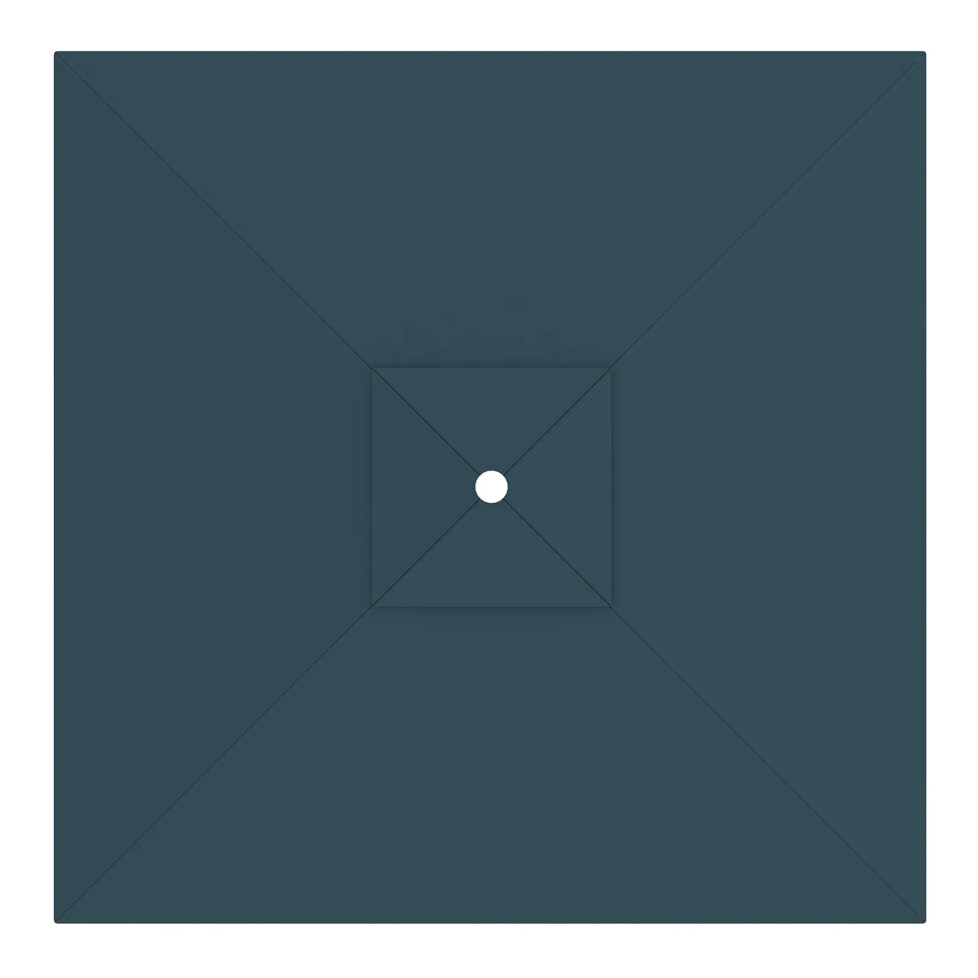 Sonnenschirm Bespannung für interpara Sonnenschirm | 3 x 3 m, quadratisch, grün