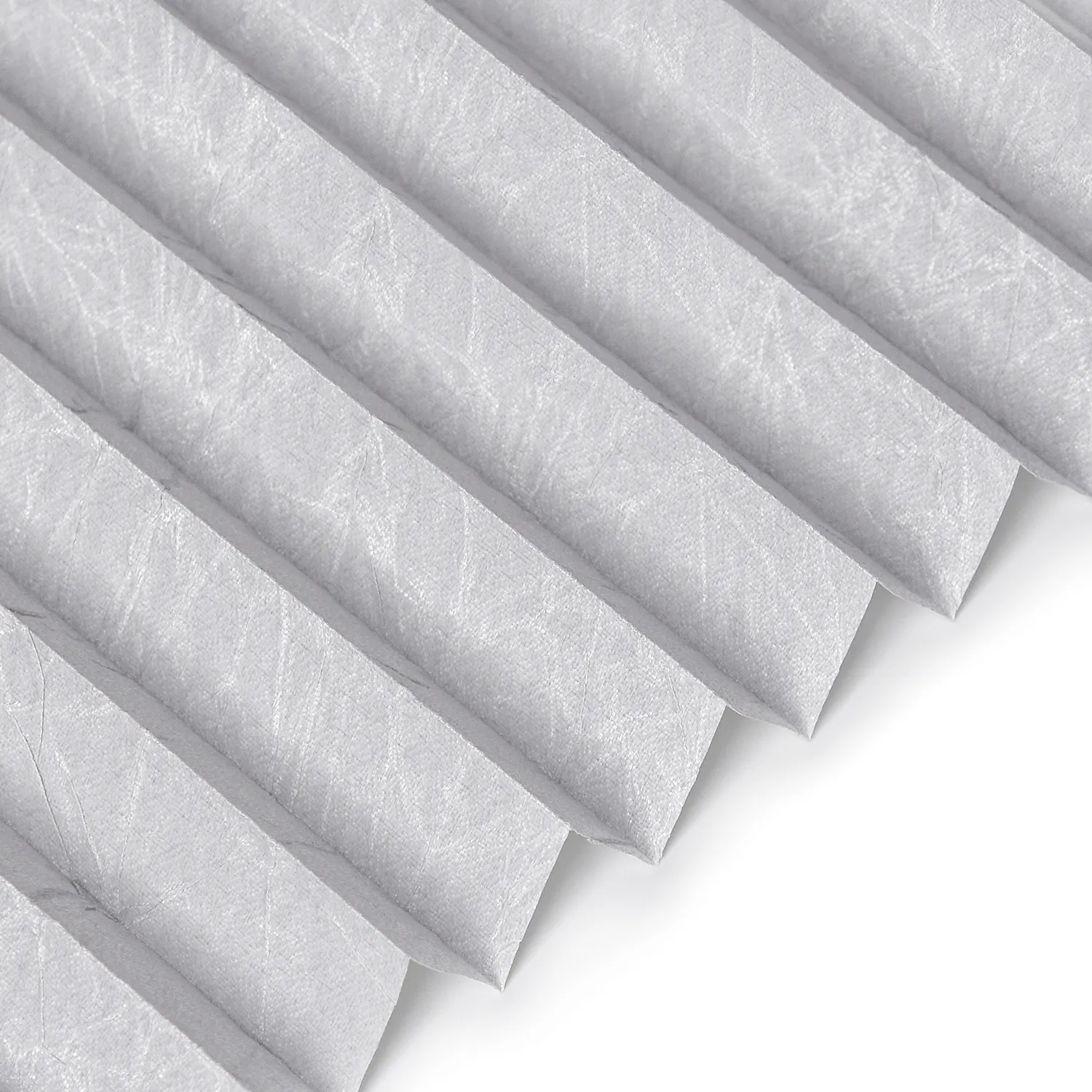 Échantillon tissu pour store plissé sur mesure | C208CH gris clair / translucide / CH Crush