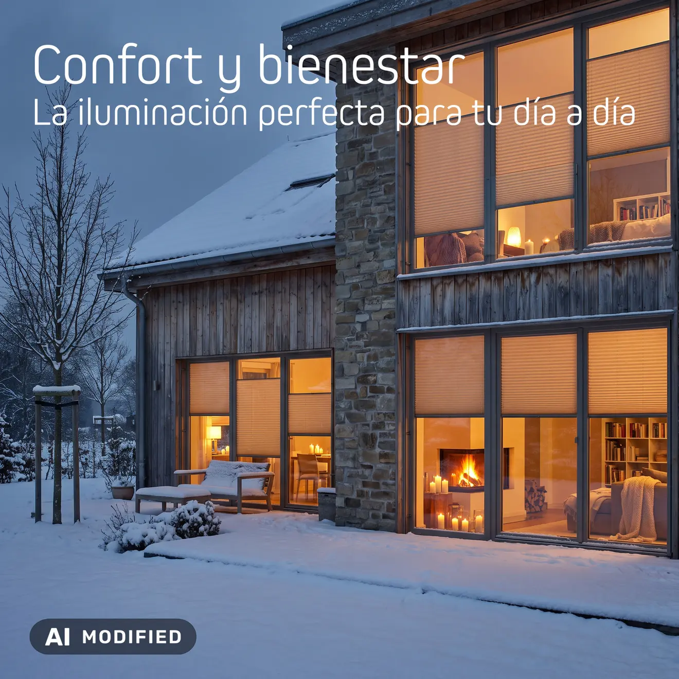 Ajuste flexible de luz y protección de privacidad