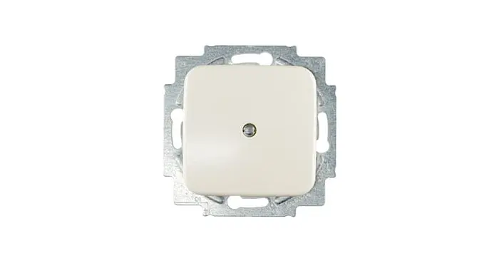 Blindabdeckung für Schalter, quadratisch, mit zentraler Befestigungsschraube