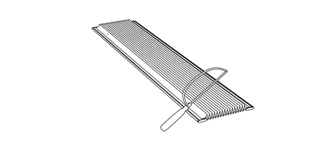 Illustration eines EasyFix Plissees mit Griff zur einfachen Montage und Bedienung