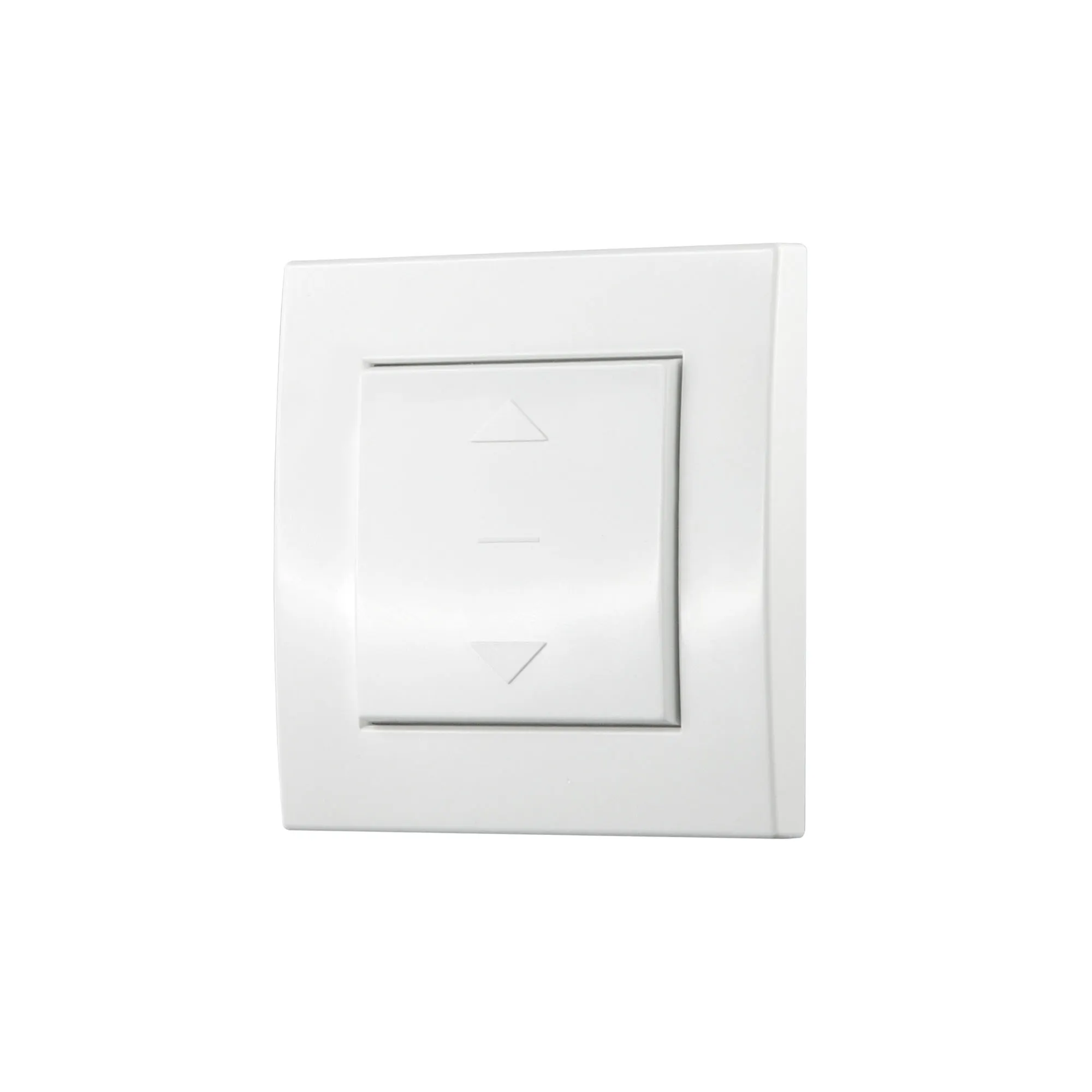 Interruttore di design tipo 2 con cornice esterna, forma quadrata, due pulsanti a freccia