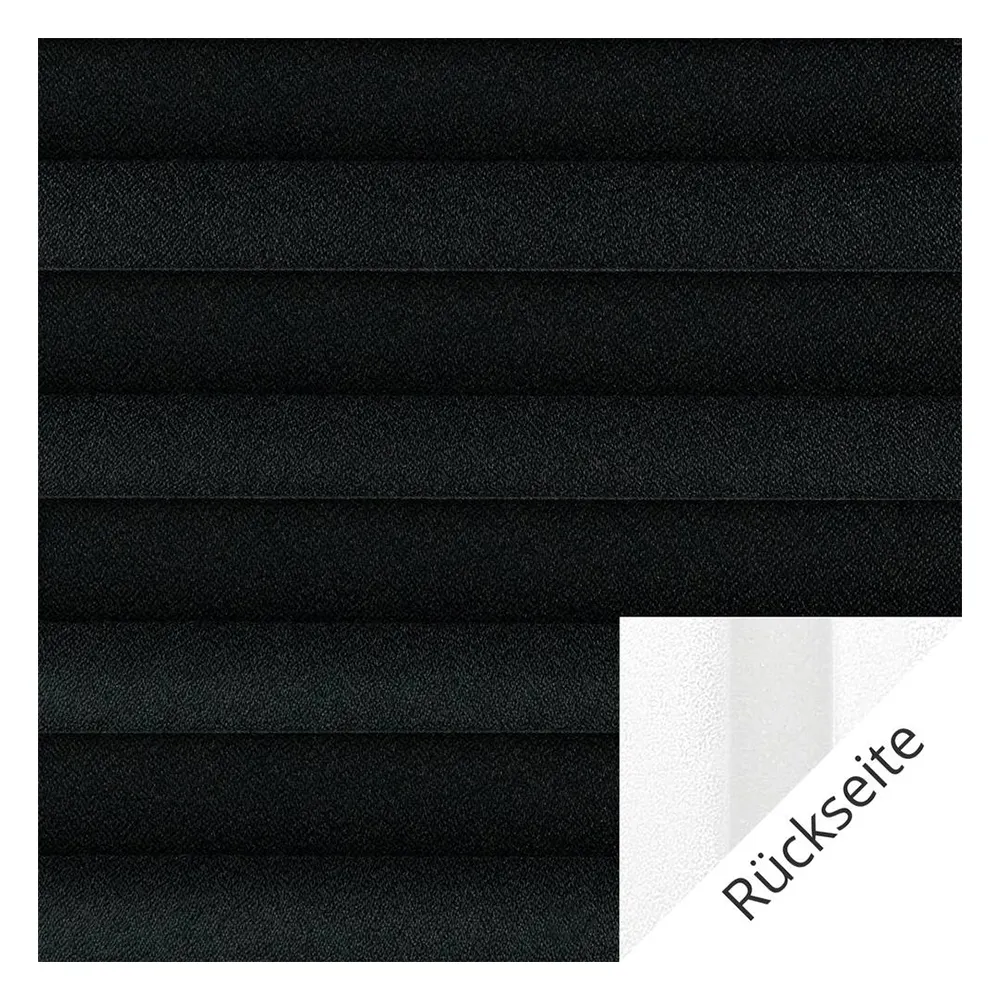 Échantillon tissu pour store plissé sur mesure | 10747 noir / tamisant / Lunata blackout