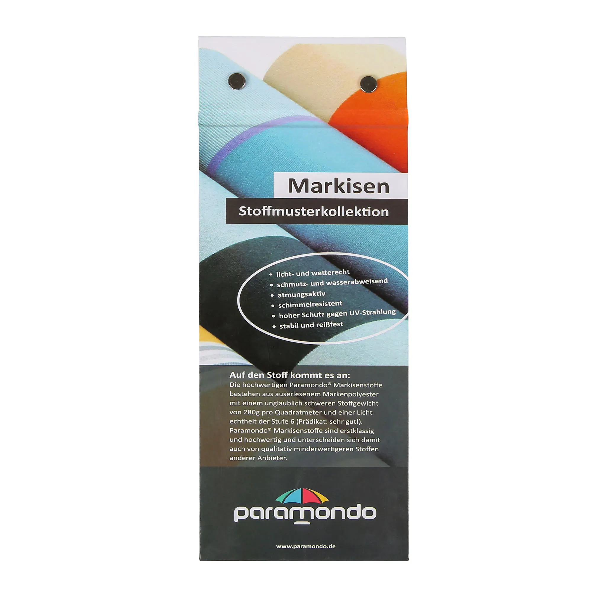 Kolekcja próbek tkanin do markizy z ramionami przegubowymi Basic 2000