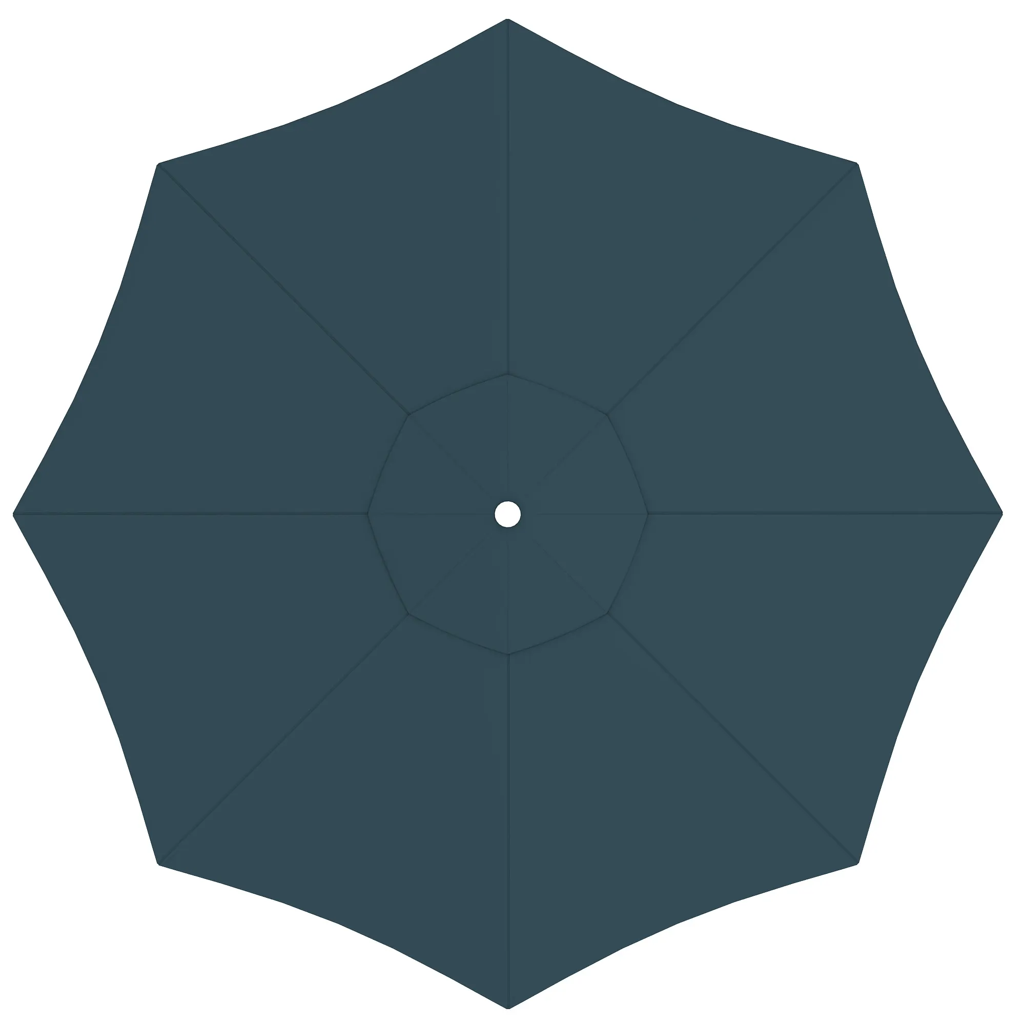 Poszycie na parasol interpara | 3,5 m, okrągły, zielony