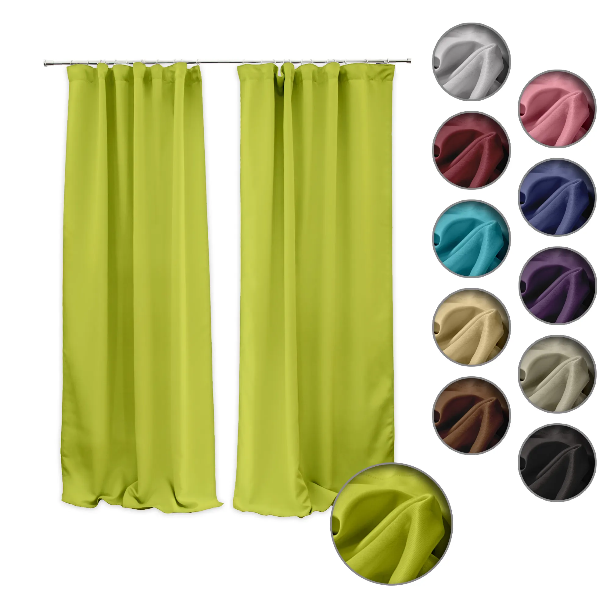 AURORA Vorhang mit Kräuselband (Typ nach Wahl)