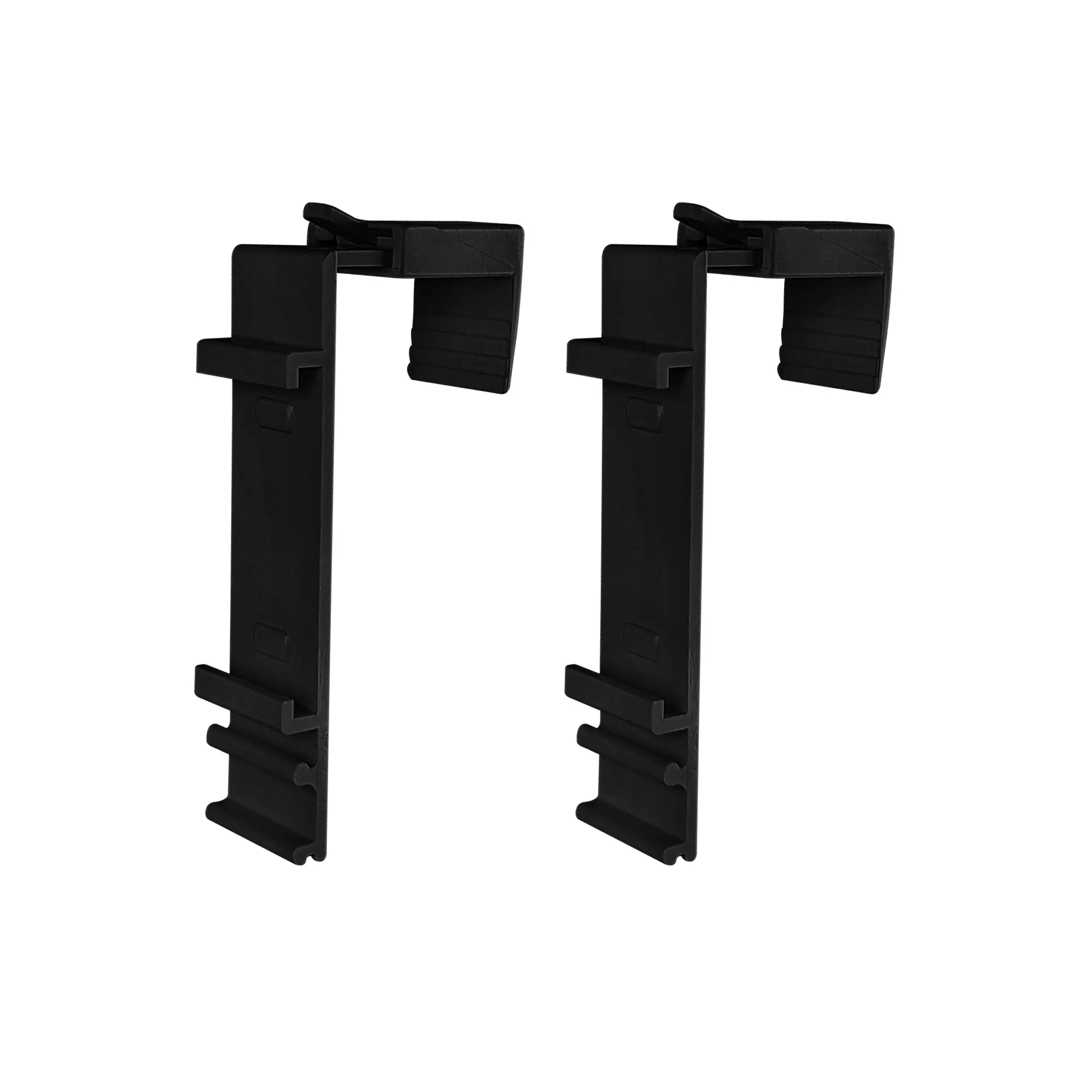 Klemmhalter für Klemmfix Doppelrollo | 15 - 23 mm Fensterflügel | 2er Pack, schwarz