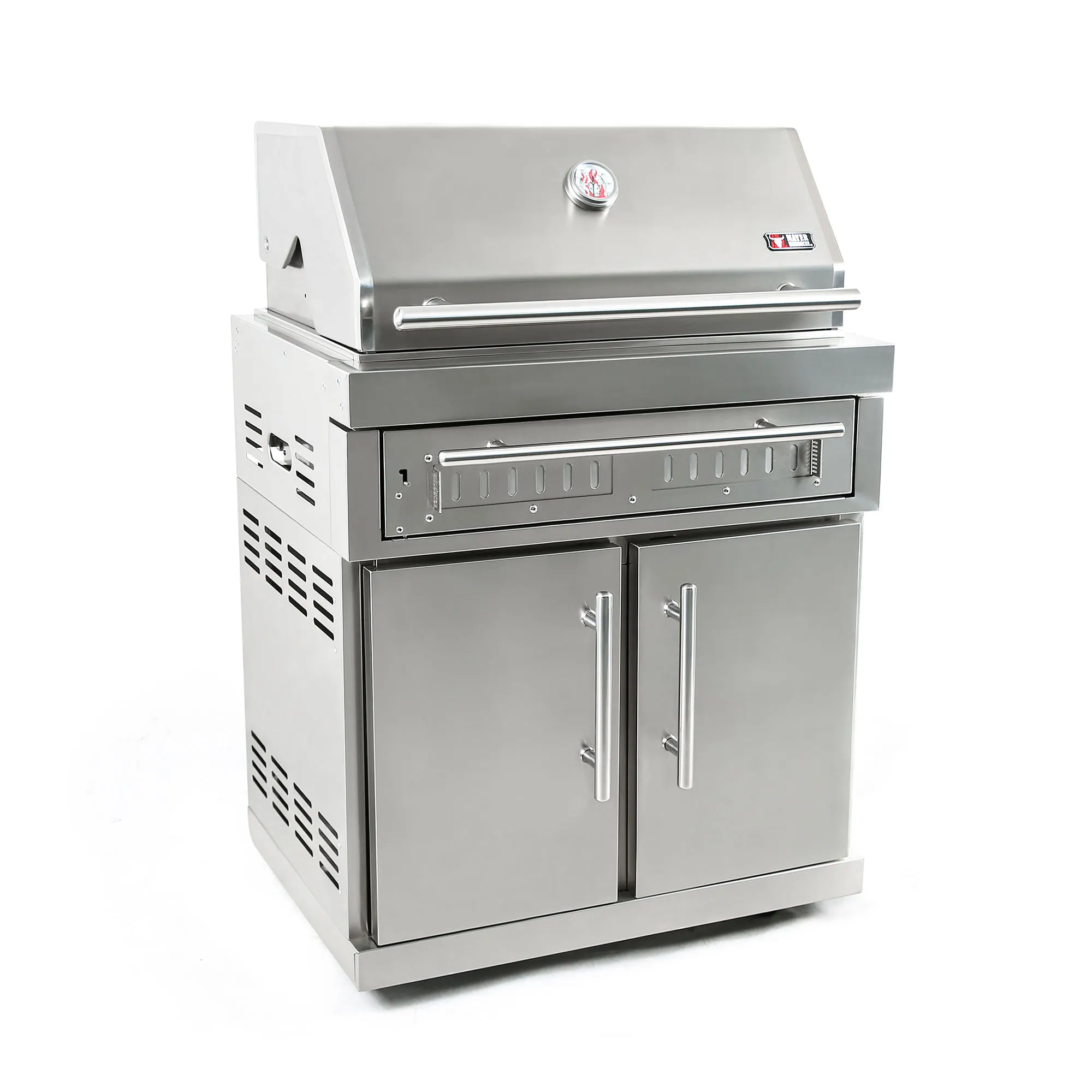 BRENNA Edelstahl-Erweiterungsmodul Holzkohlegrill MKG-400 Premium