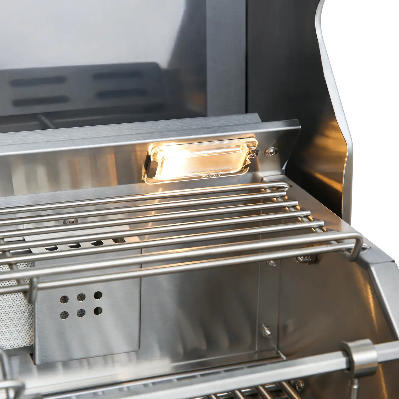 Detailbild des Einbau-Gasgrill MBG-400S/EB geöffnet