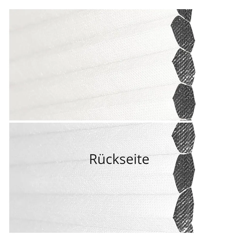 Échantillon tissu pour store plissé sur mesure | 70101 blanc / occultant / Sistra Black Out B1