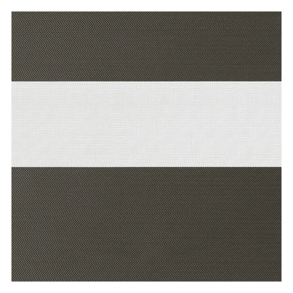 Échantillon tissu pour store enrouleur jour nuit sur mesure | B607 brun / translucide / Solides