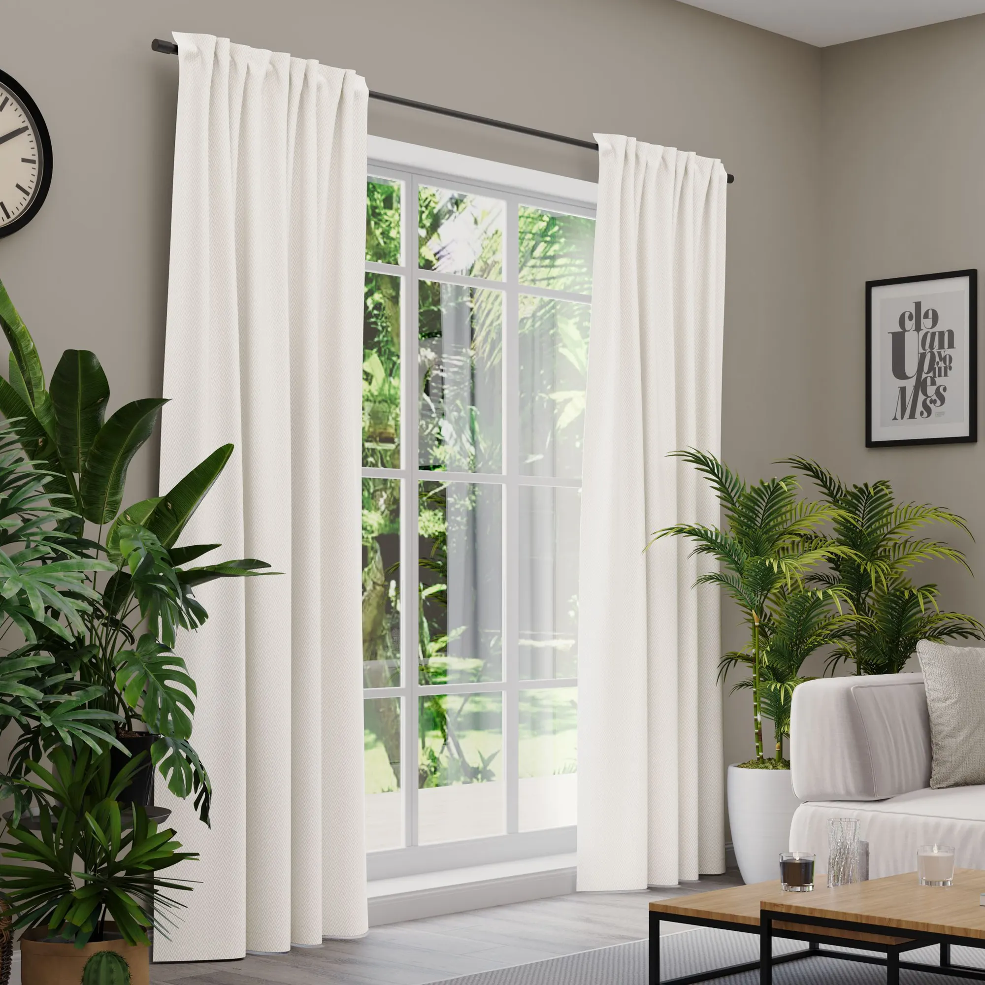 Premium Line Gardinen und Vorhänge | Boho, blickdicht, creme