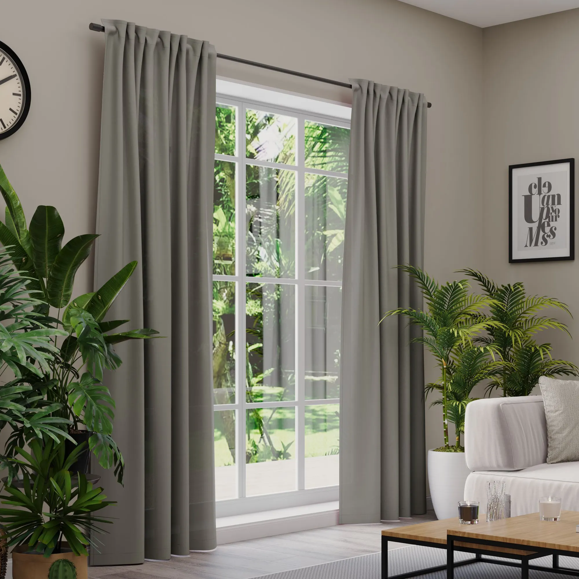 Premium Line Gardinen und Vorhänge | Even, blickdicht, taupe