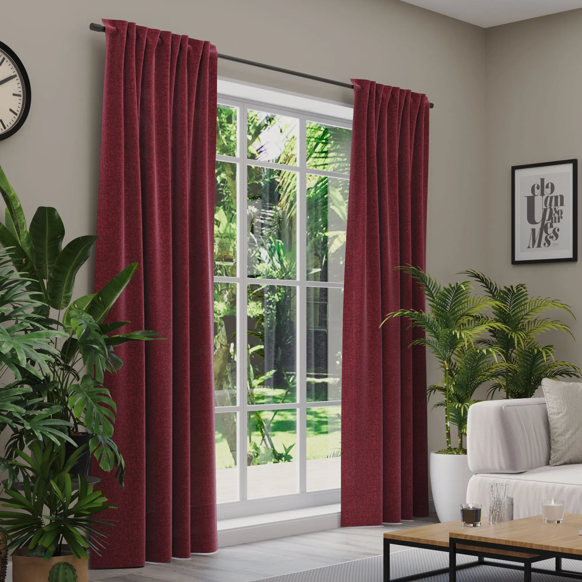 Premium Line Gardinen und Vorhänge | Classic, halbtransparent, rose