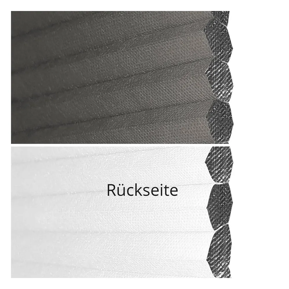 Stoffmuster für Plissee nach Maß | 70105 schwarz / vollverdunkelnd / Sistra Black Out B1