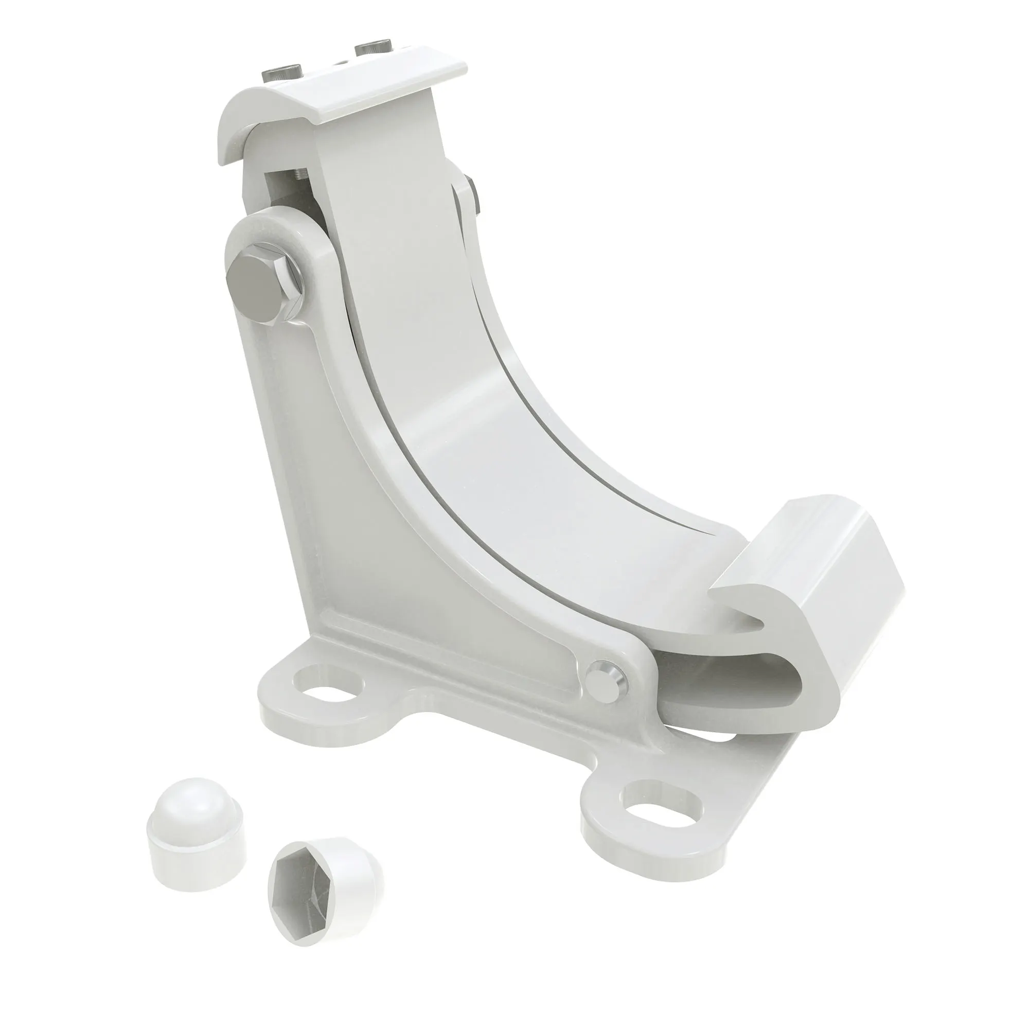 Wandhalterung für Kassettenmarkise Curve 2000 | weiß