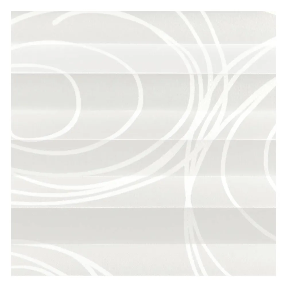 Échantillon tissu pour store plissé sur mesure | 30431 blanc / translucide / Twist
