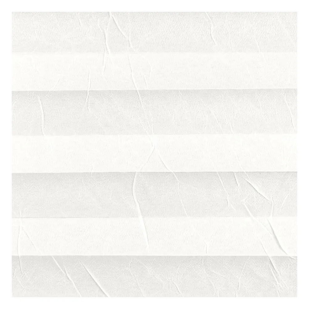 Échantillon tissu pour store plissé sur mesure | 20501 blanc / translucide / Cara Crush Perlmutt Color