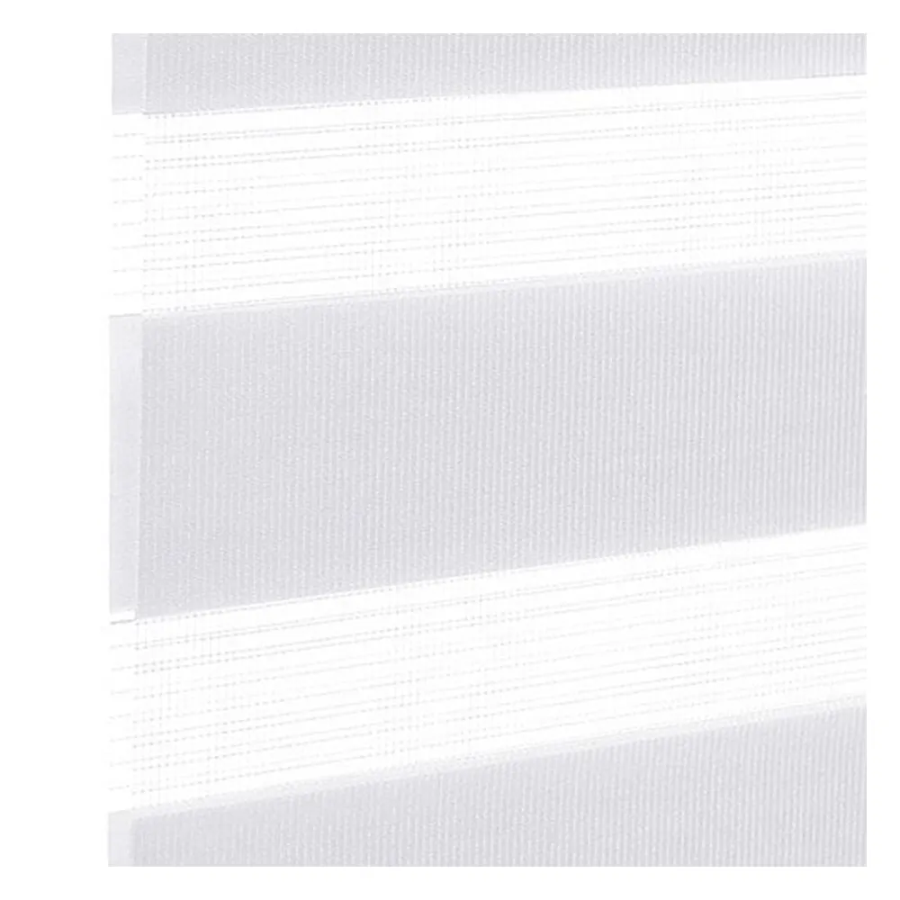 Échantillon tissu pour store enrouleur jour nuit sur mesure | BH100 blanc / translucide / Londres