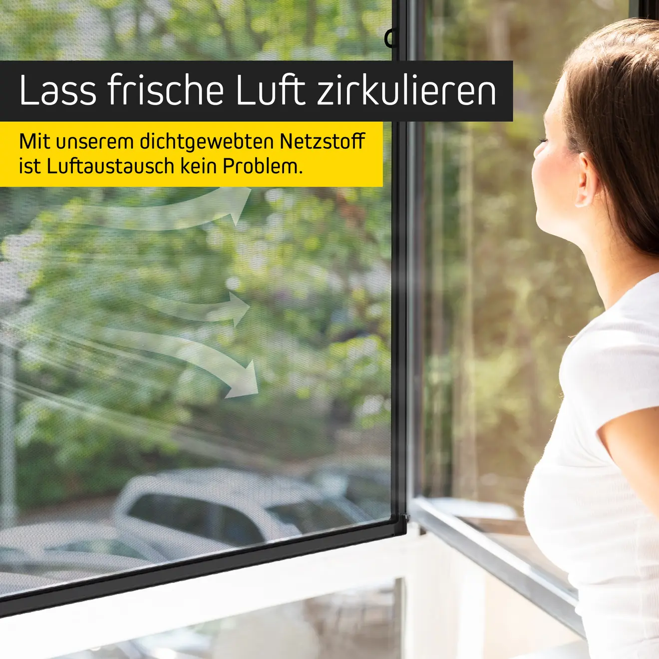 Dichtgewebter Netzstoff für perfekten Luftaustausch