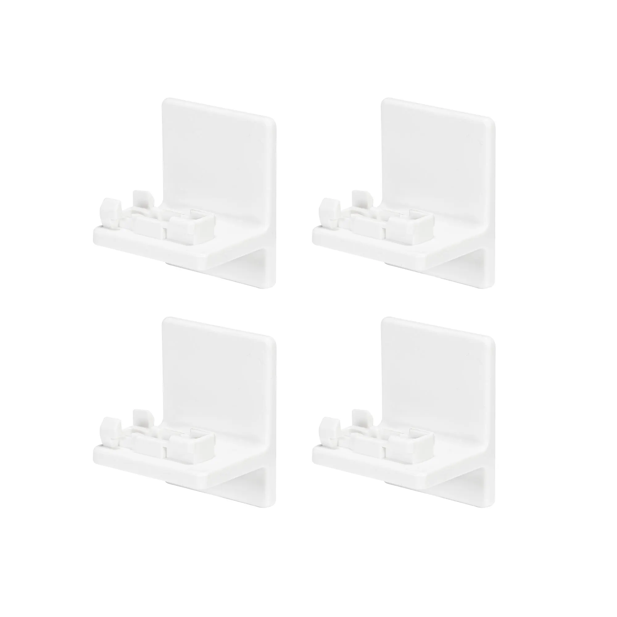 Klebeplatte für Delphos Plissees nach Maß | weiß, 4 Stück