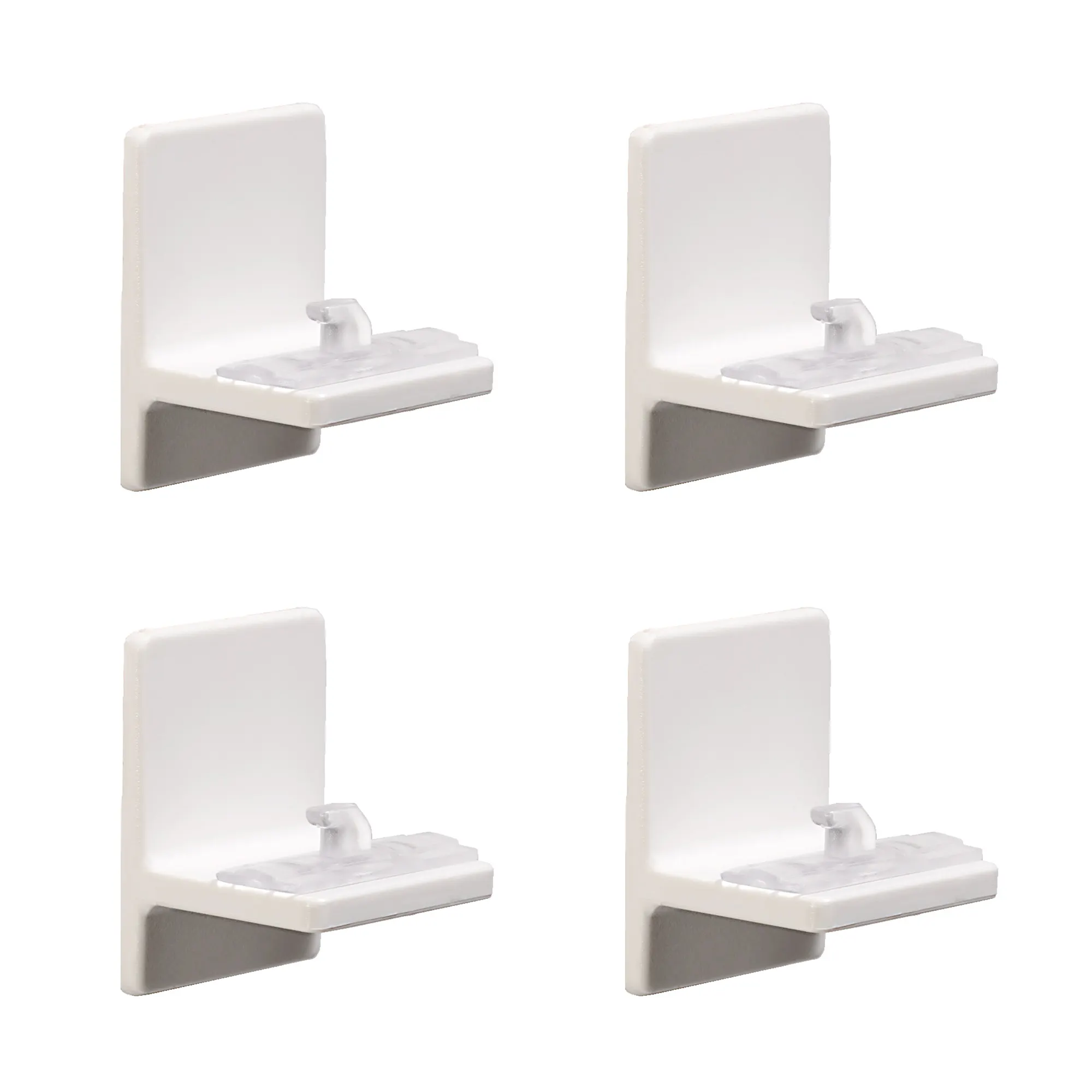 Klebeplatte für Cosiflor Plissees nach Maß | weiß, 4 Stück