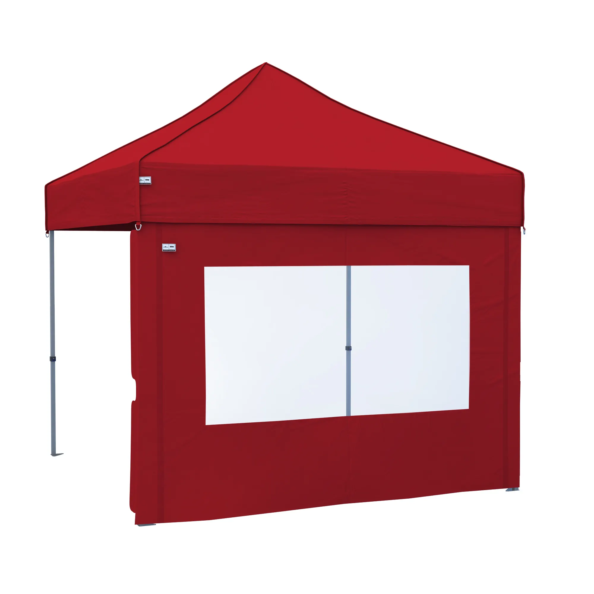 Pared con puerta para gazebo plegable PRO 40 | 4 m, rojo