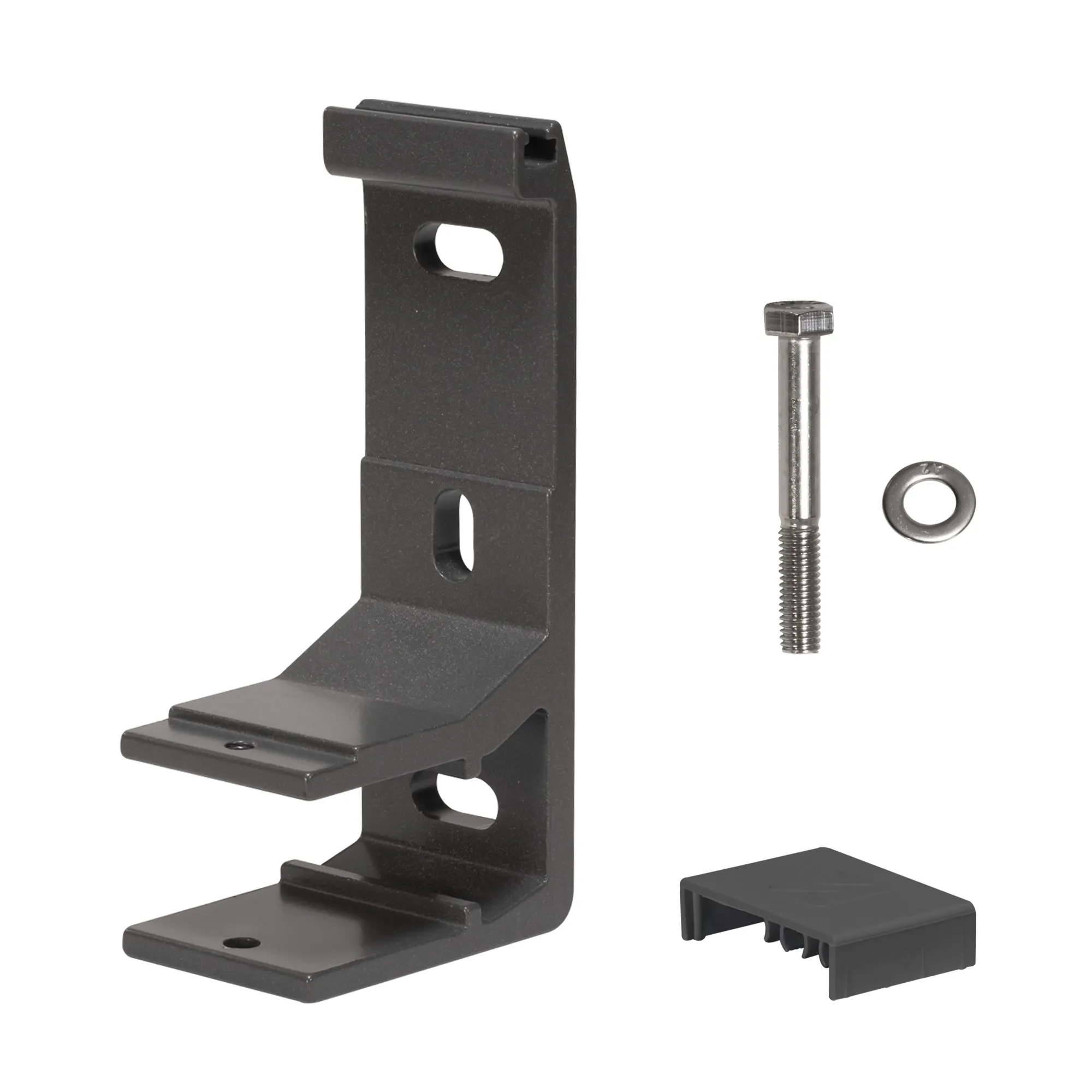 Uchwyt ścienny do markizy w półkasecie Facido 1000 | szary aluminium