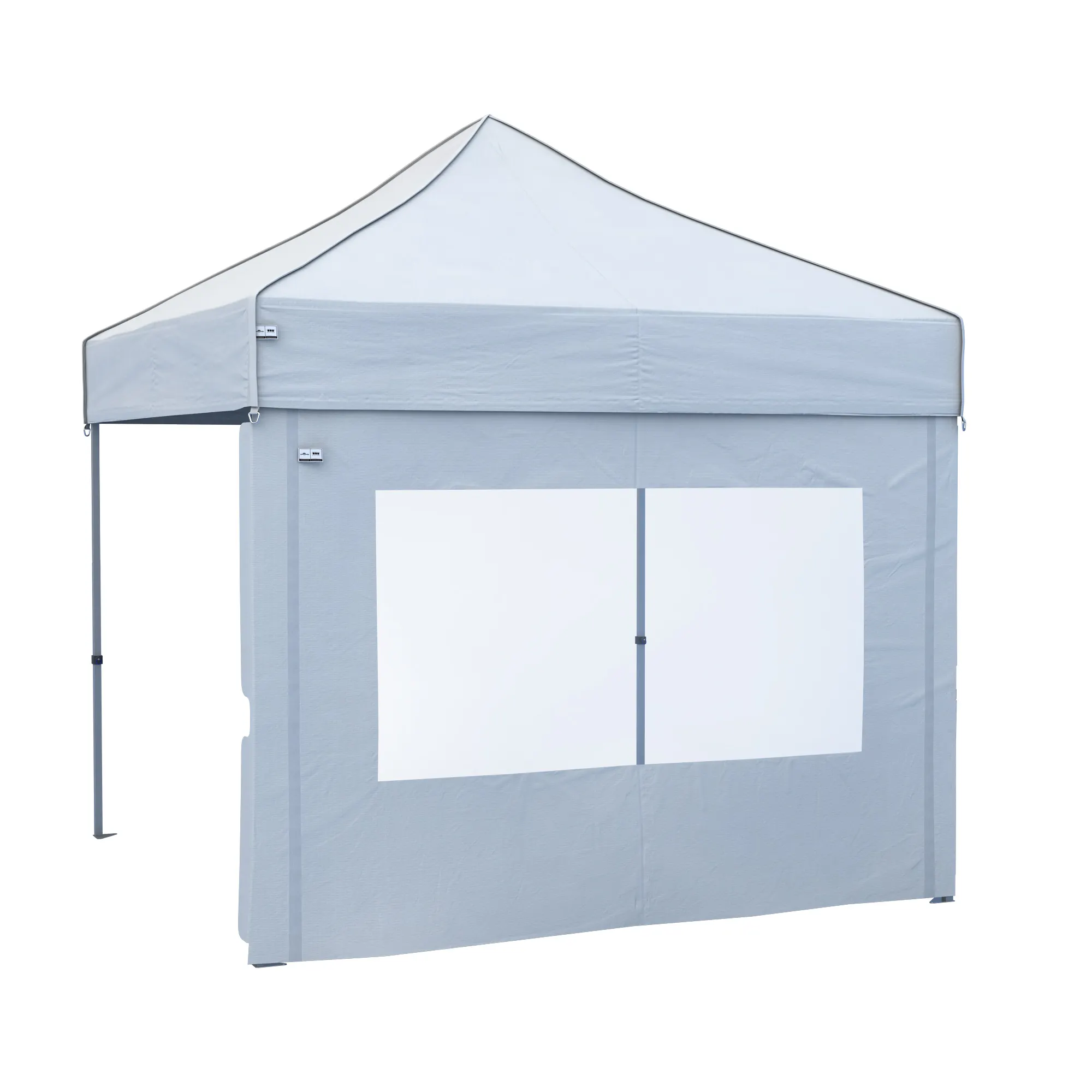 Paroi avec fenêtre pour tonnelle pliable PRO 40 | 4 m, blanc