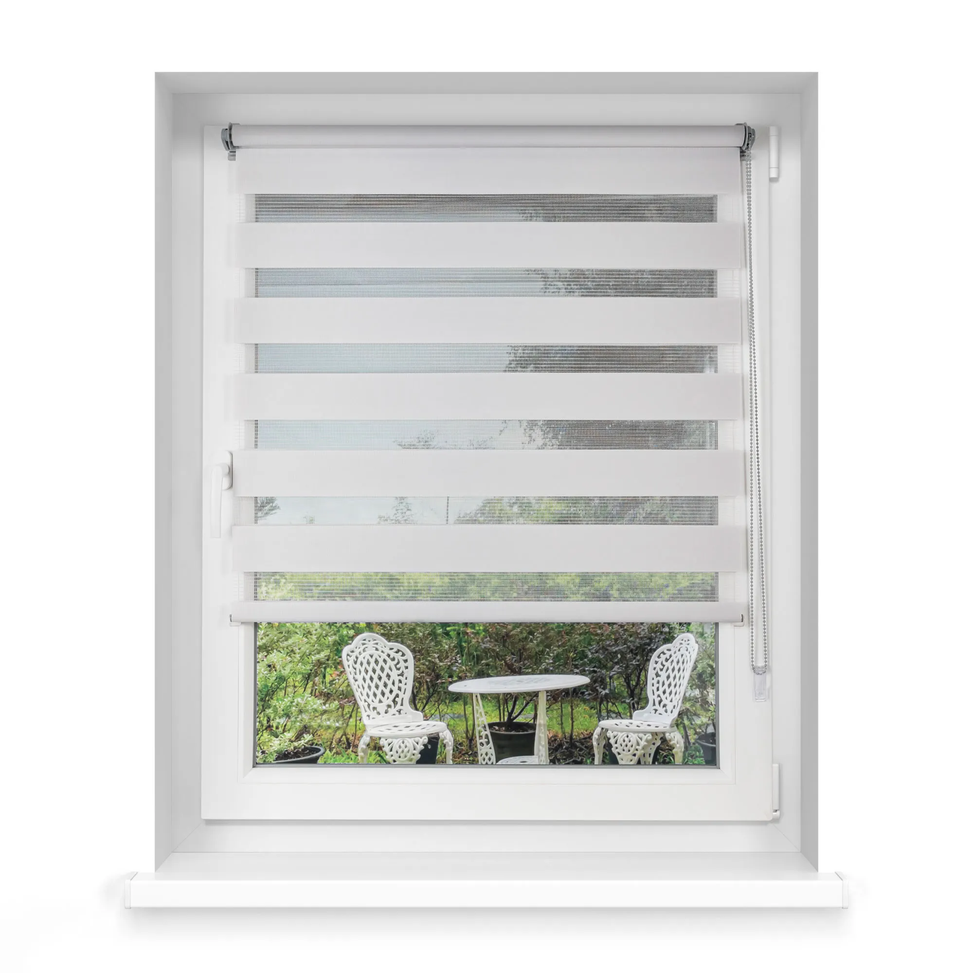 Klemmfix Doppelrollo / Duo Rollo | 45 x 150 cm, grau