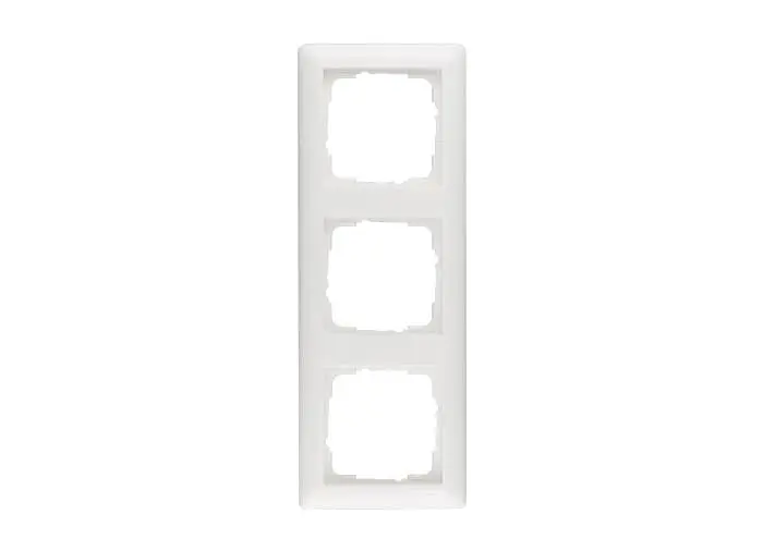 3-fach Rahmen für Schalter oder Steckdosen, rechteckig, geeignet für Standard 55 System