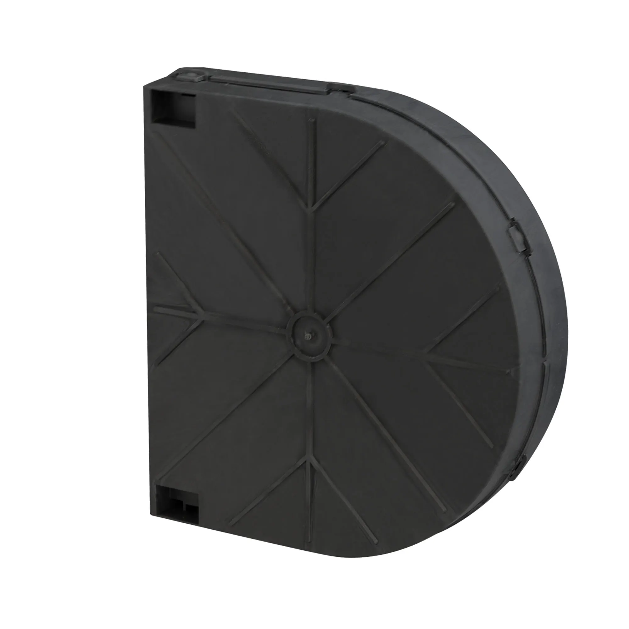 Scatola murale per avvolgitori a cinghia, forma rettangolare con bordo arrotondato