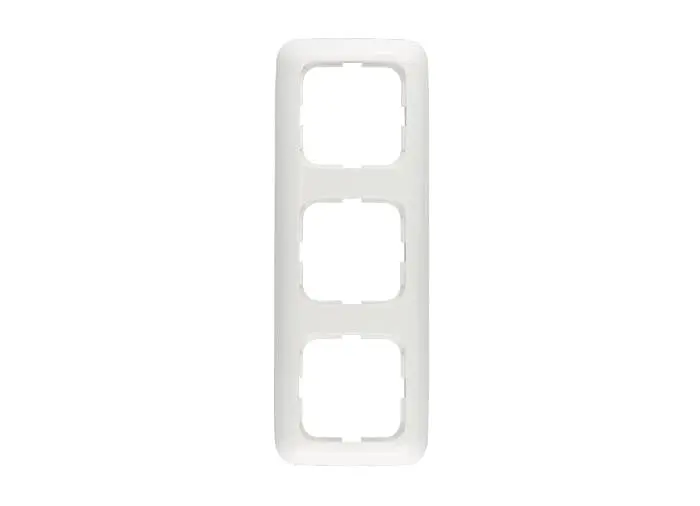 3-fach Rahmen für Schalter oder Steckdosen, rechteckig, mit abgerundeten Ecken