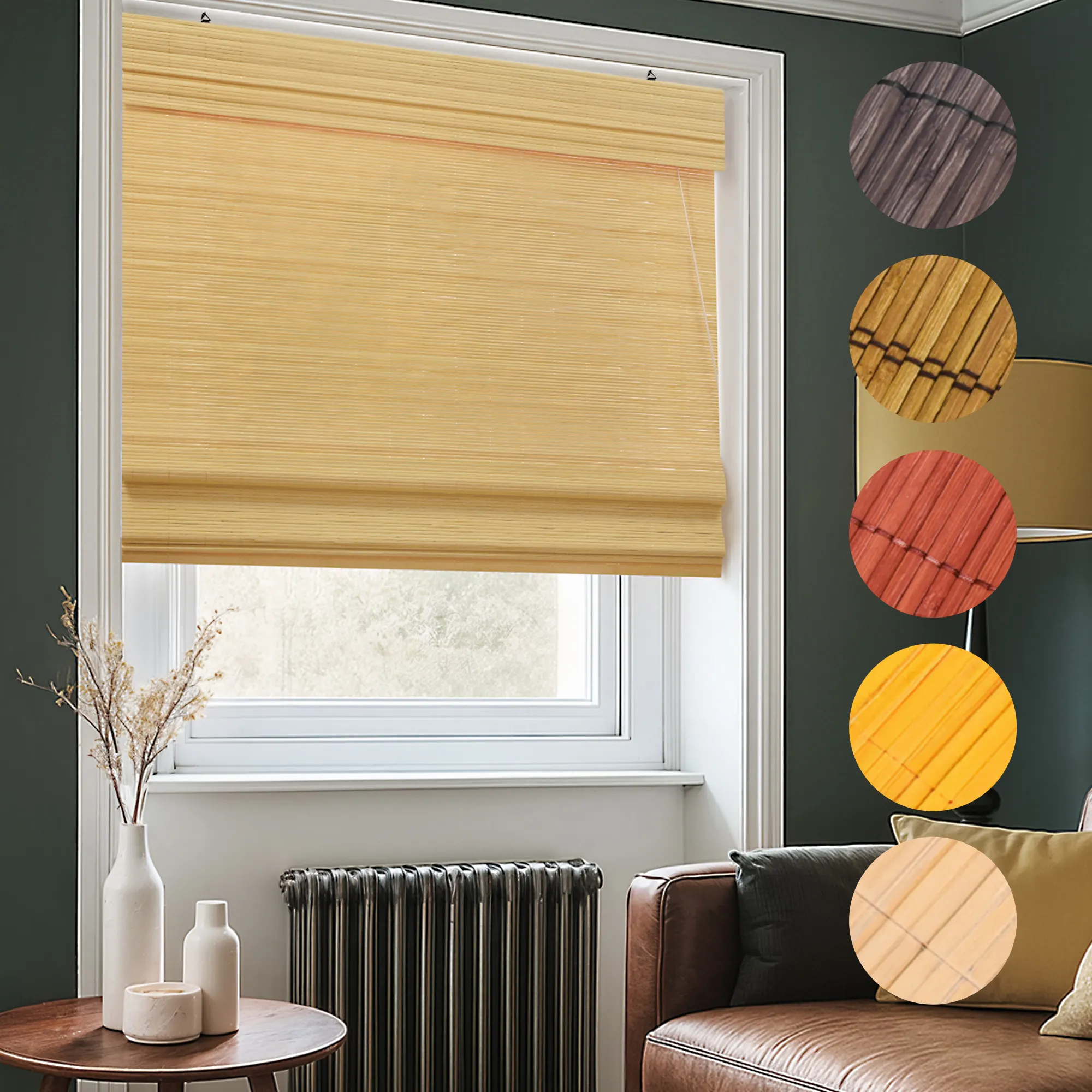 Roleta bambusowa rzymska (Rodzaj do wyboru)