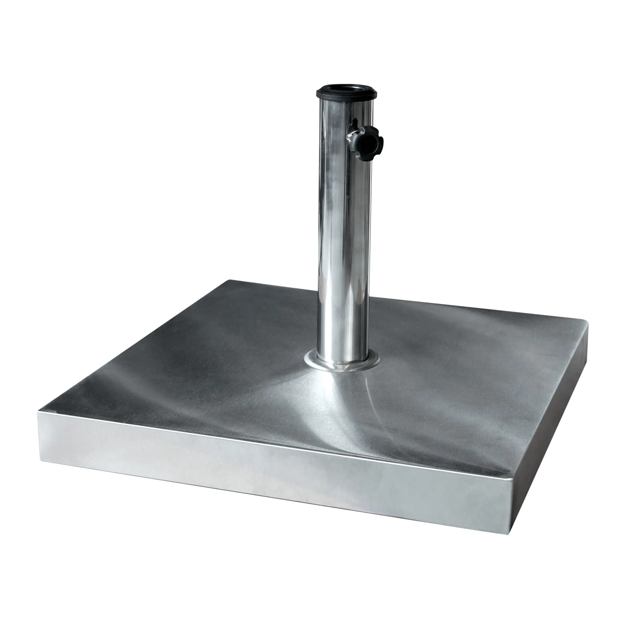 Pied de parasol en acier inoxydable | carré