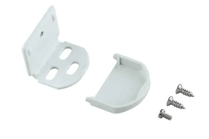 Montagewinkel-Set mit Abdeckkappe und Schrauben für Befestigungszwecke