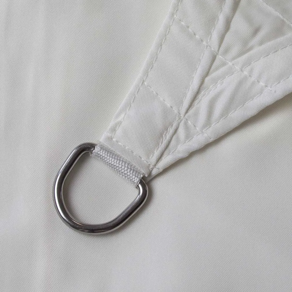 Telo da sole con bordo rinforzato e anello metallico per fissaggio