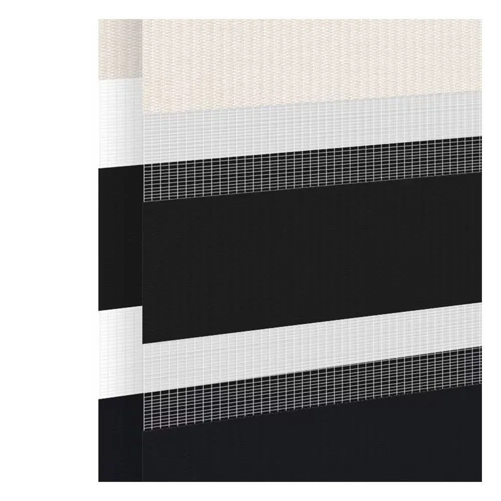 Échantillon tissu pour store enrouleur jour nuit sur mesure | 2 Multi gris / translucide / Munich