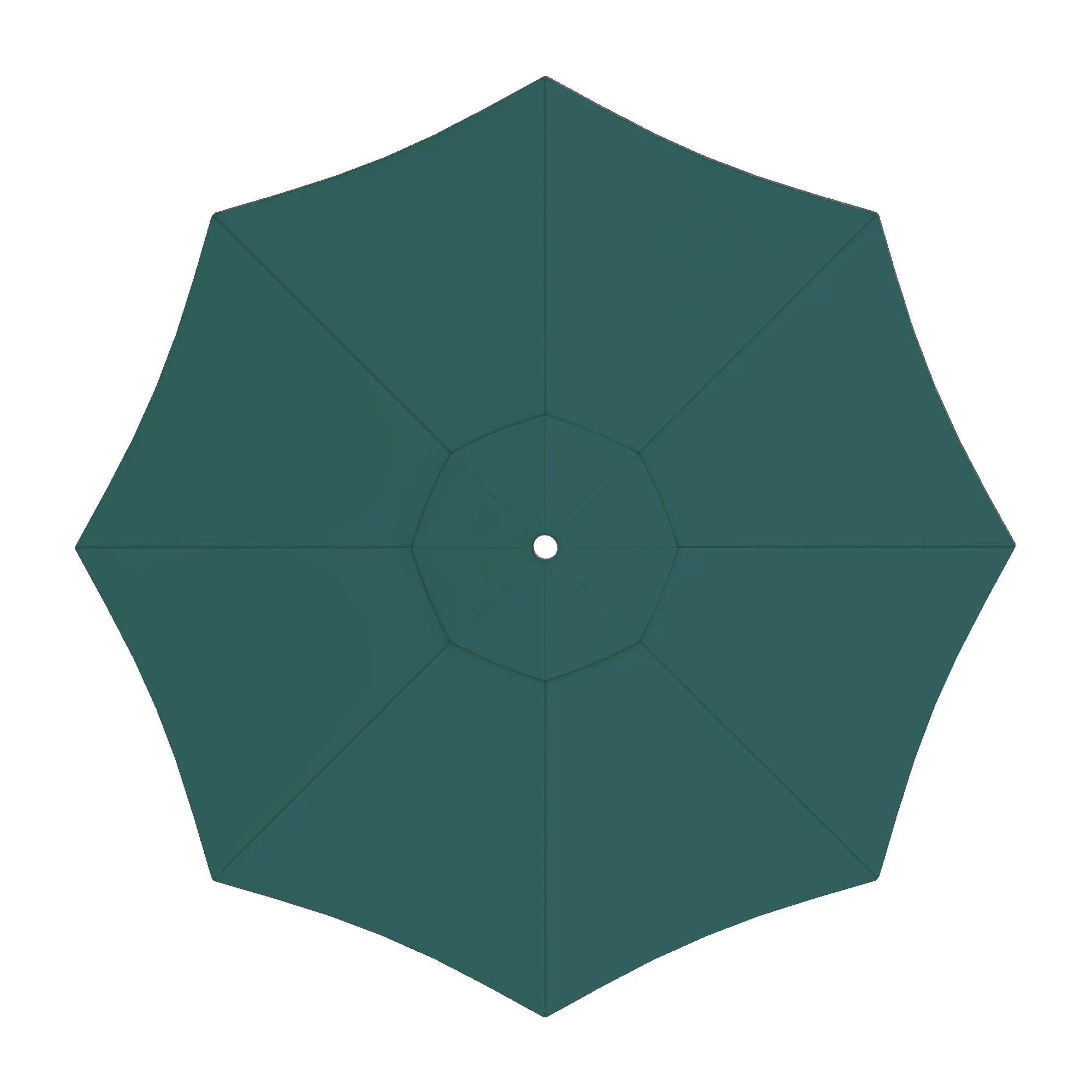 Poszycie na parasol składany paramadera | 3 m, okrągły, zielony