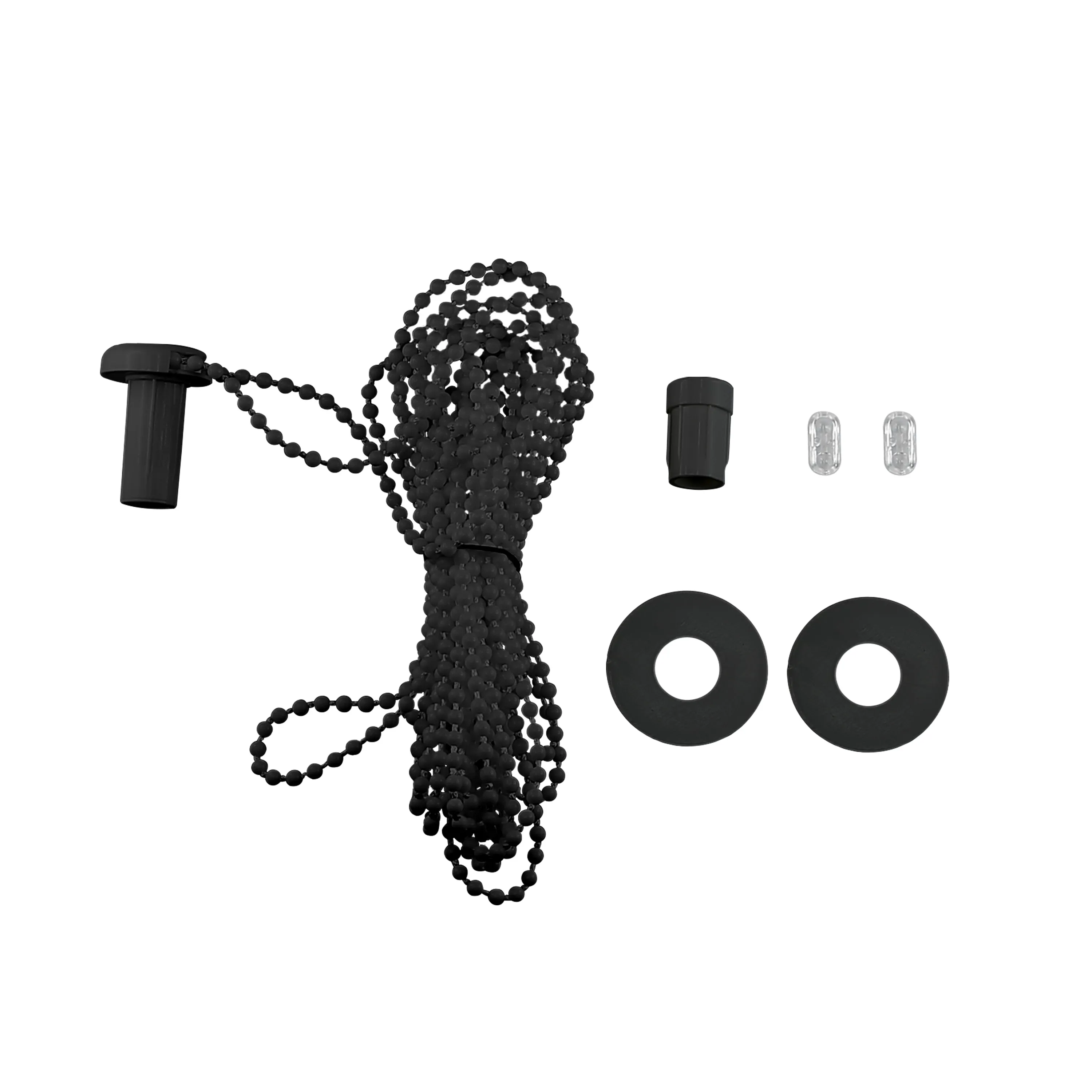 Zugkette für Klemmfix Doppelrollo / Duorollo | 300 cm, kürzbar, schwarz