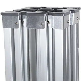 Zusammengeklappter Faltpavillon PRO mit robustem Gestell für vielseitige Nutzung