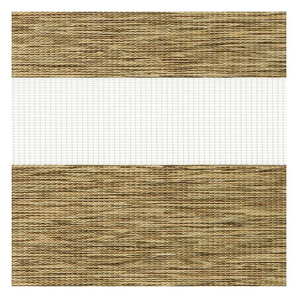 Stoffmuster für Doppelrollo nach Maß | A403 braun / lichtdurchlässig / Madera 