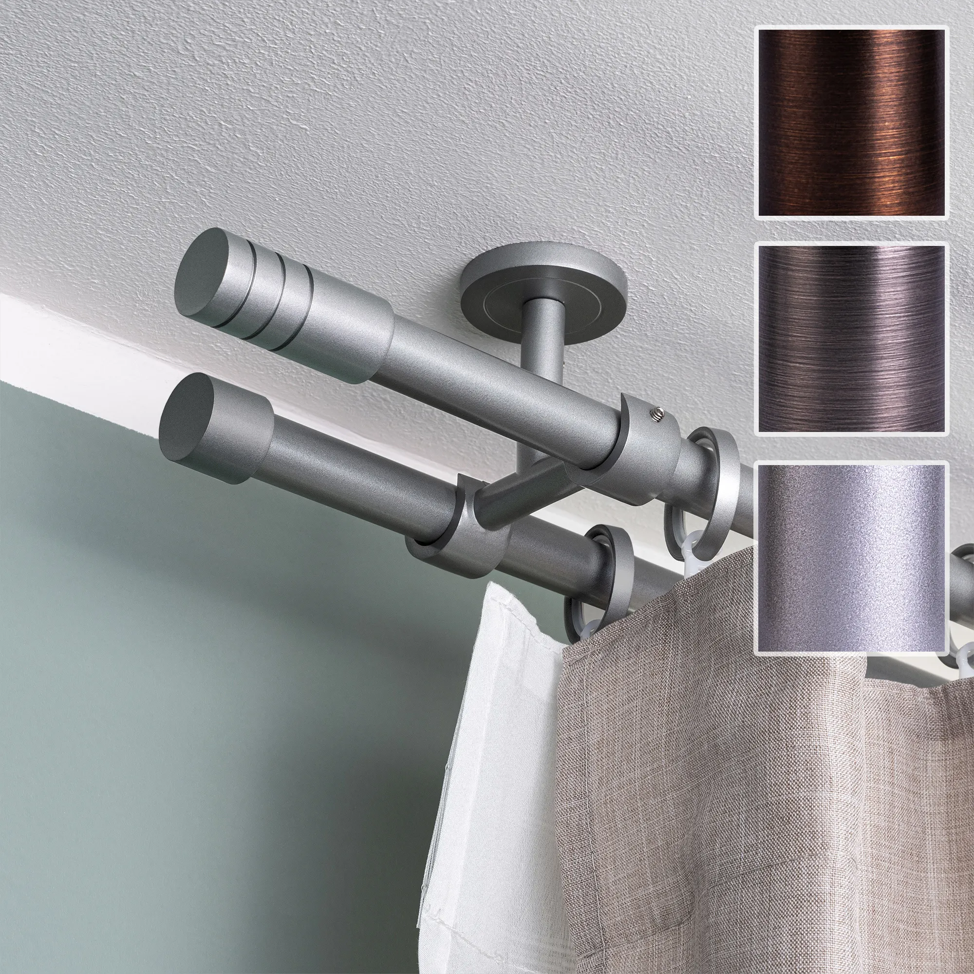 Set tringles à rideaux (Types au choix)