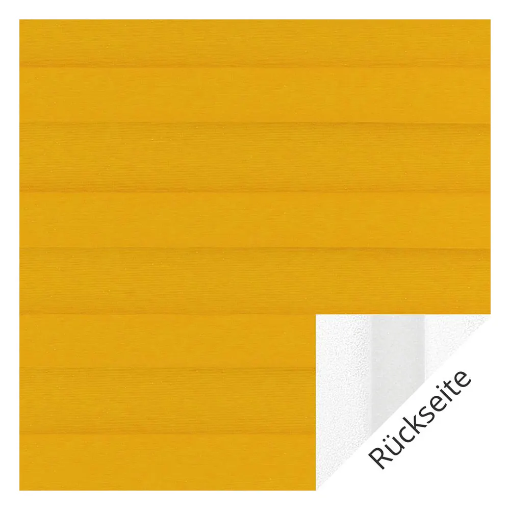 Échantillon tissu pour store plissé sur mesure | 20007 jaune / tamisant / Somnio Perlmutt Black Out