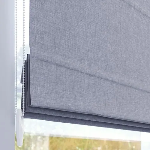 Muestra de tejido para estor plegable a medida | 02 azul estructurado / oscuridad total / Sicilia