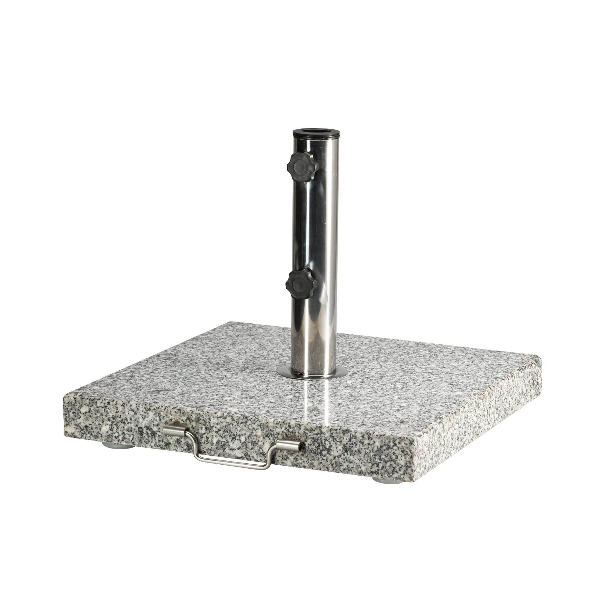 Base para Sombrilla de Granito con Ruedas | cuadrada
