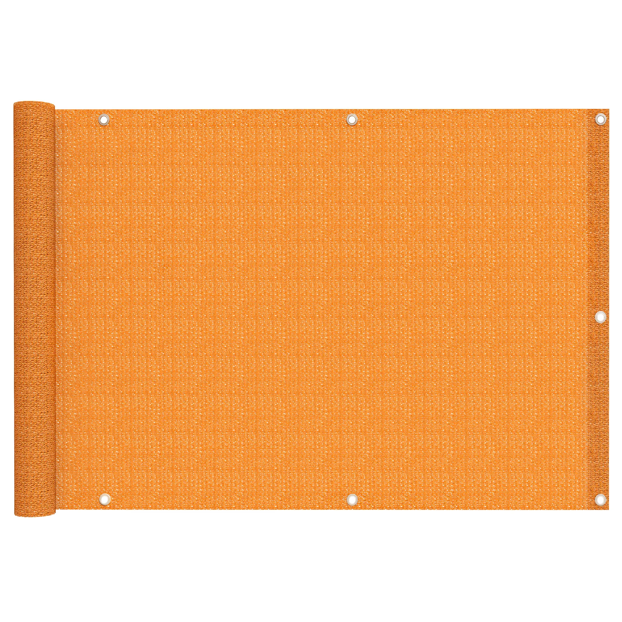 Taśma osłonowa PVC na balkon - Polietylen / materiał oddychający | 300 x 90 cm, pomarańczowy
