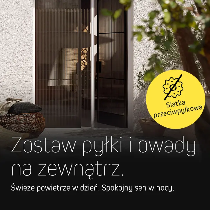 Zostaw pyłki i owady na zewnątrz.